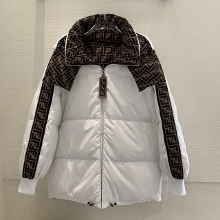 Classic Fendi Monster Hooded Down Jacket Replica ☆Can be worn on both sides☆ fem14558