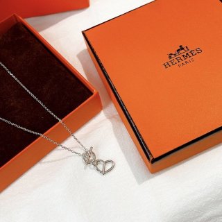 21AW New Hermes Farandole Chaine d'Ancre Heart Replica erm80364