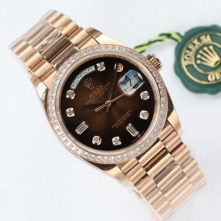 Tracked delivery Rolex watch replica Day-Date Chocolate 36mm ror51433