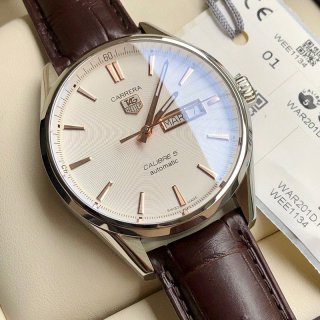 Free shipping TAG Heuer Carrera replica automatic white stainless steel men's watch WAR201D.FC6291