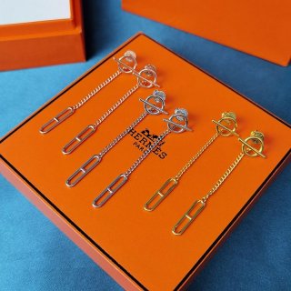 Hermes Farandole Replica 18K Rose Gold Earrings 3 Colors H219592B00