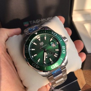 ★Tax/Shipping included★Tag Heuer Aquaracer Calibre 5 Replica Green/Stainless Steel WAY2015.BA0927