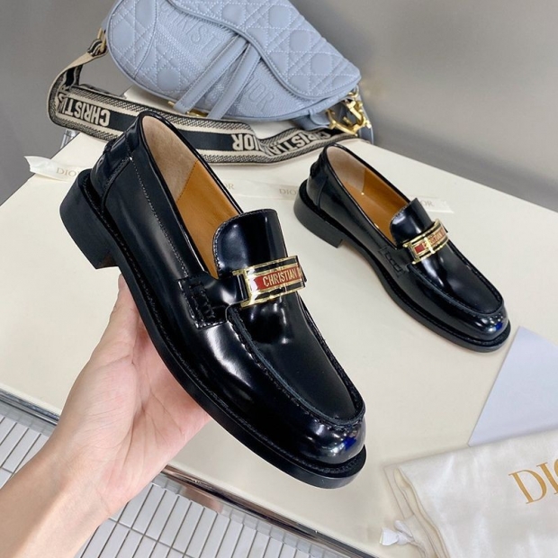 Free shipping Dior Cord Loafers Replica Brushed Calfskin dei74251