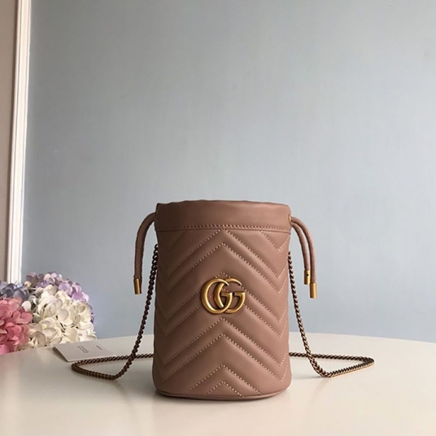 Gucci GG Marmont Mini Bucket Bag Replica Shoulder Bag 575163 DTDRT 5729