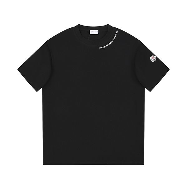 Moncler logo lettering short sleeve T-shirt fake moe54158