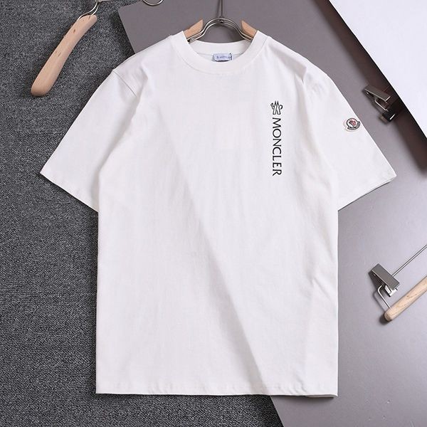 Stylish? Moncler Parody Cotton Short Sleeve T-Shirt White mom02543