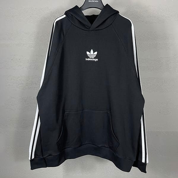 Hard to find Balenciaga Adidas replica large fit sweatshirt hoodie 729322TNVN28482