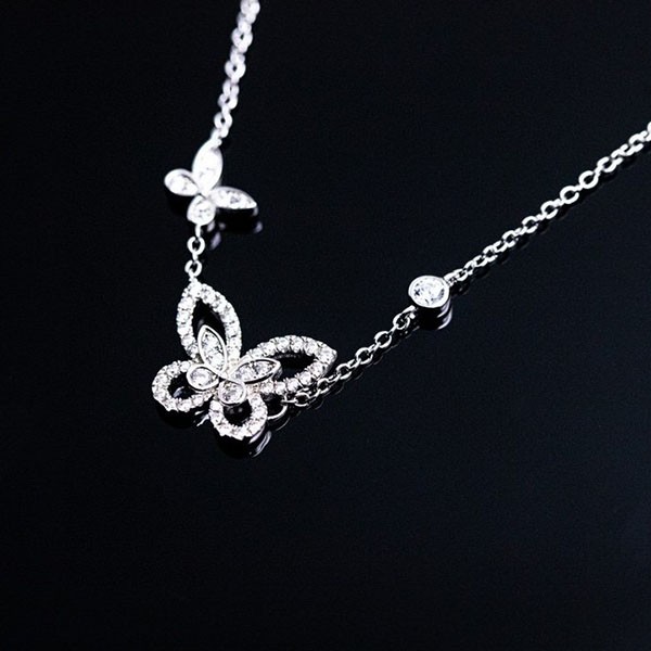 Sold out Graff Double Butterfly Silhouette Diamond Pendant RGP745