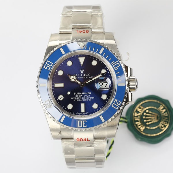 Rolex Blue Submariner Replica Date Automatic White Gold Men's 116619LB1 - Sold Out