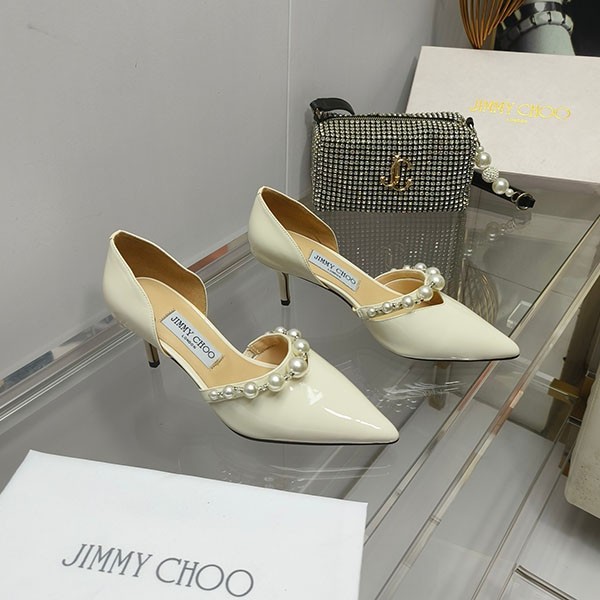 Jimmy Choo Pumps Replica AURELIE 85 XKM Pearl Stiletto Heel jiv37934