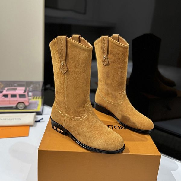 Popular Louis Vuitton Boots Replica LV Rider Line Cowboy 1AD7PJ