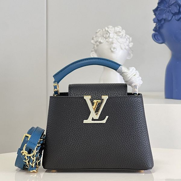 Very popular all over the world? Louis Vuitton Capucines fake Coquille handbag with strap 2 sizes M59653