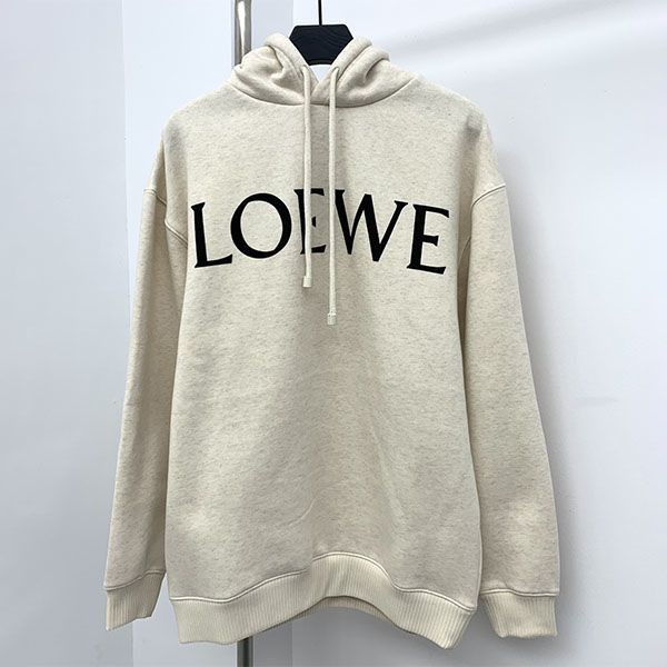 Cheap price! Loewe logo cotton hoodie replica loc38063