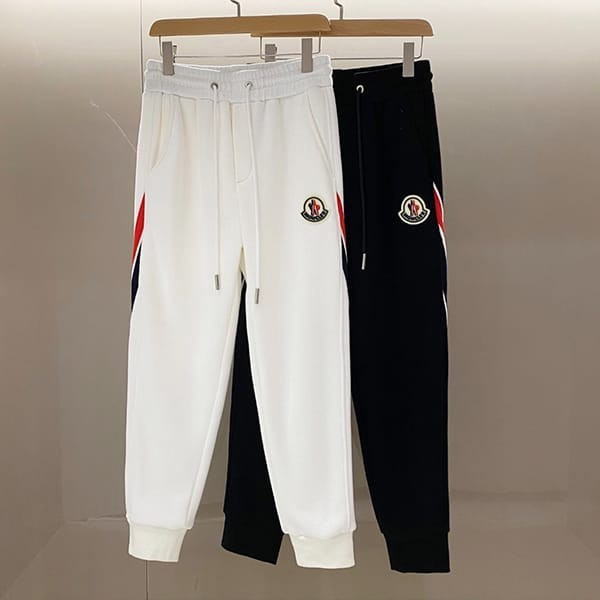 Featured ★ Moncler ☆ TRICOLOUR accent jogging pants fake 2 colors moc83547