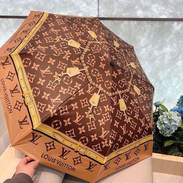 New color☆Rare Louis Vuitton three-fold umbrella replica☆For rain and shine vue99969