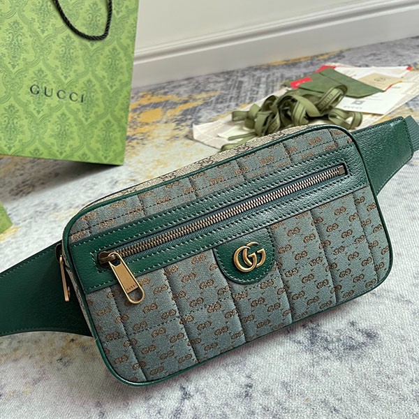 Free Shipping Gucci Mini GG Canvas Small Belt Bag Replica 574796FAB903050