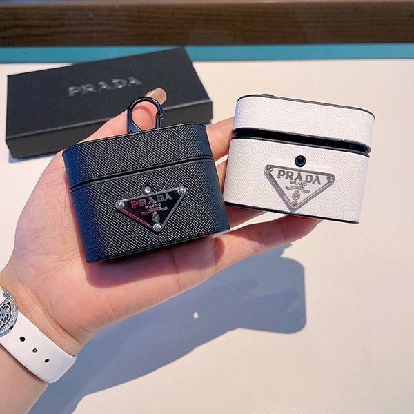 Stylish and cute Prada leather AirPods Pro case replica puj21020