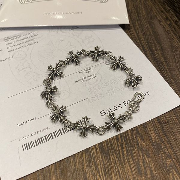 Limited edition rare Chrome Hearts CH Plus bracelet replica Kur36223