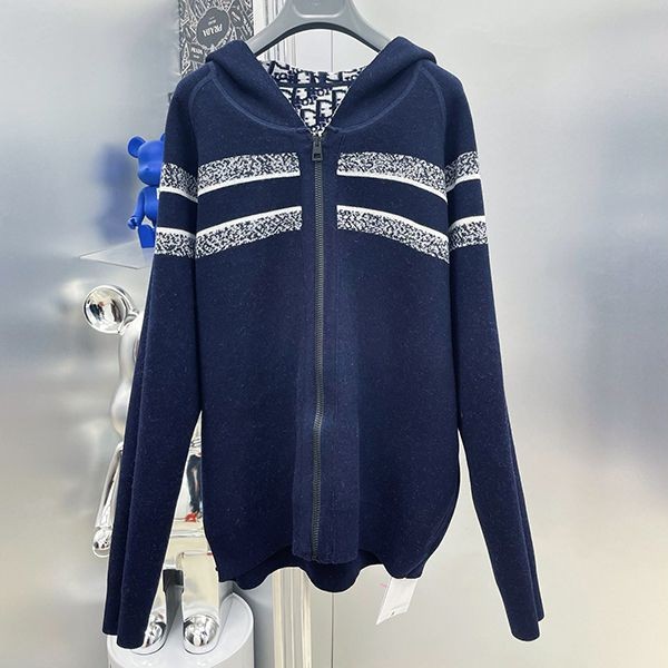 New color☆Rare Dior hoodie replica oblique reversible logo X5820