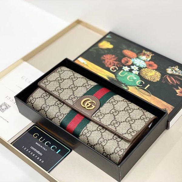 Hard to find Gucci Ophidia GG Continental Wallet gua18681