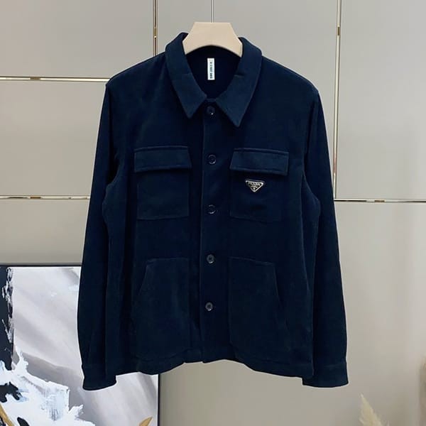 Nice Prada Replica Pinwale Corduroy Shirt pul22126