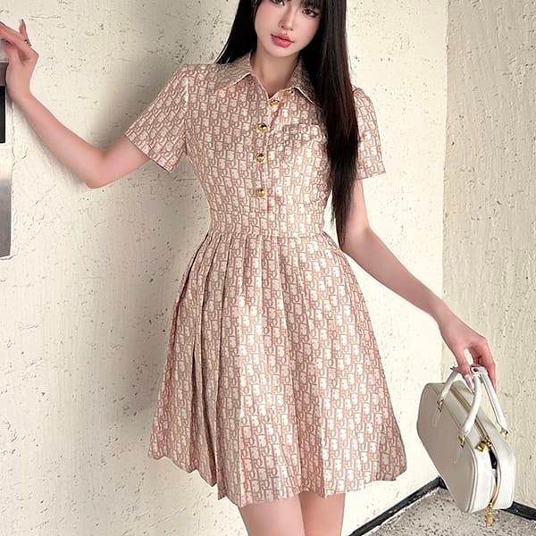 ★Reliable shipping with tracking Dior Silk Shantung Dress Copy der38797
