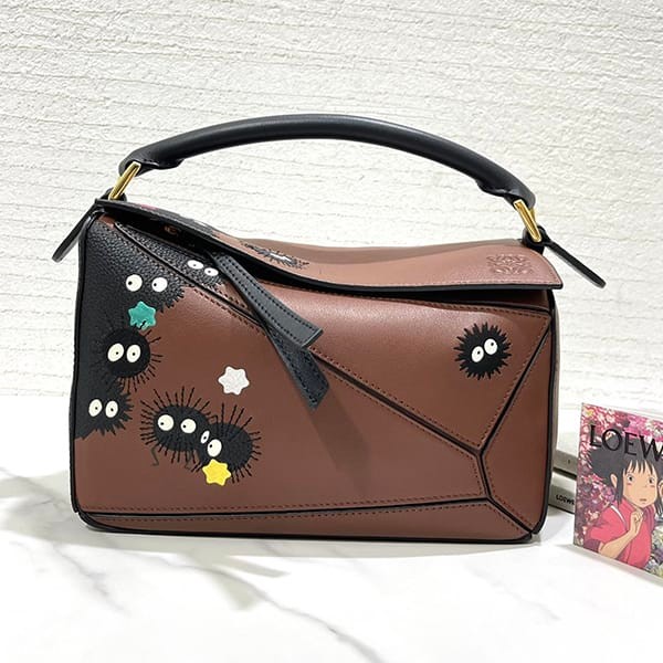 Must-have! Loewe Satin Calf Copy Puzzle Edge Shoulder Bag Small loz01779