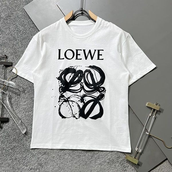 Free shipping ☆ Loewe ★ Anagram bicolor cotton T-shirt copy ★ lom46729