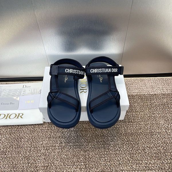 Nice Dior Dioriviera d-wave logo copy sandals dec00072