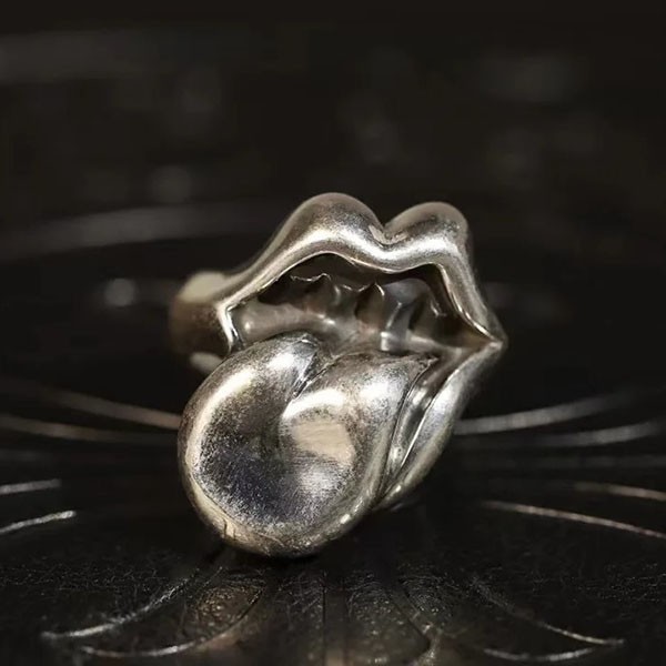 Chrome Hearts Ring/Fake Lip & Tongue Ring Large Kup36603