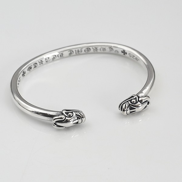CHROME HEARTS DOUBLE DOG BANGLE BRACELET REPLICA KUV07354