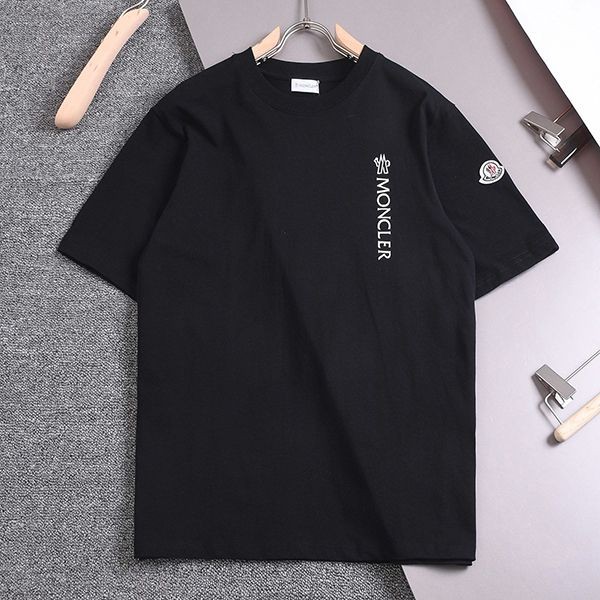 Hard to find Moncler replica cotton short sleeve T-shirt in black mow51883