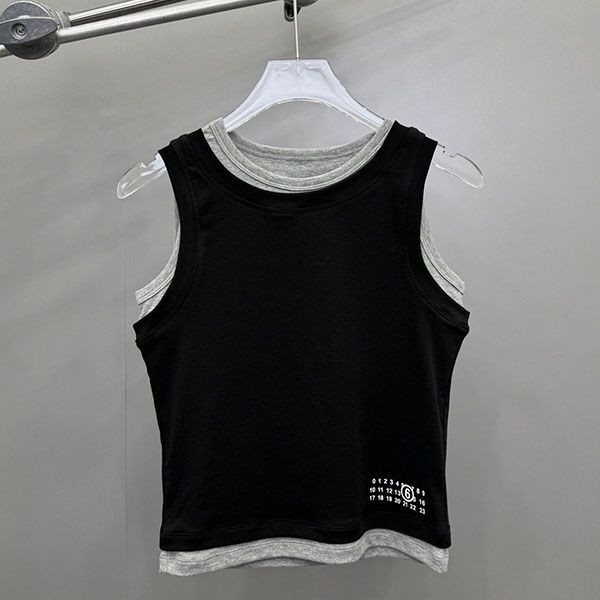 ★Safe shipping with tracking MM6 logo tank top Mak04560