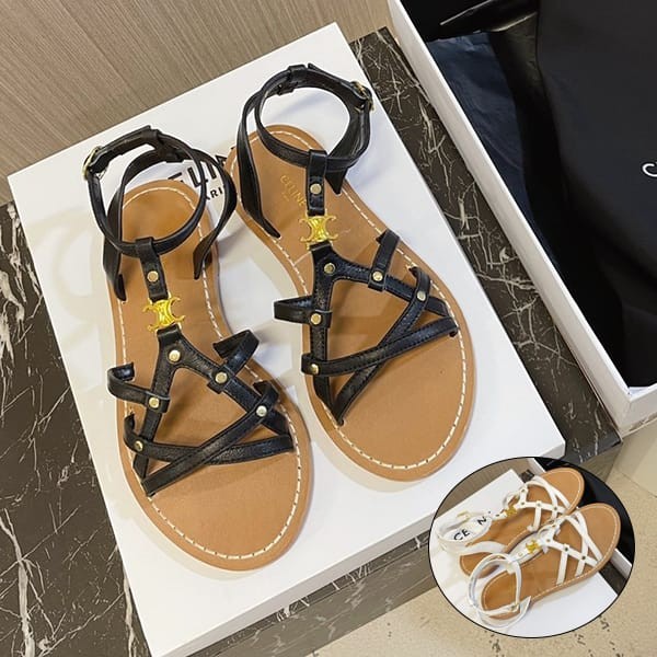 ★Popular in Japan! Celine Limpia Gladiator Sandals, Replica, 2 Colors, Cef50867