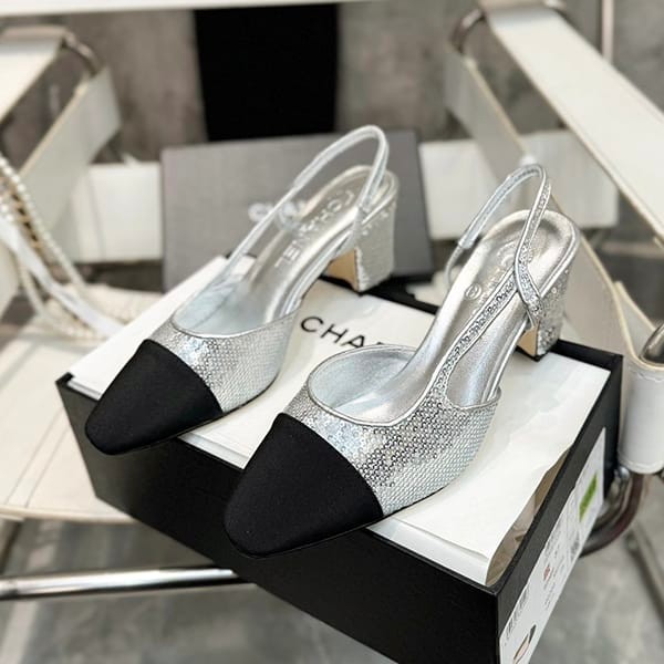 New design Chanel slingback shoes replica shl19490