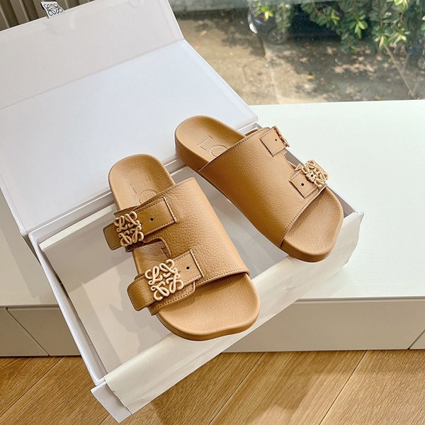 Loewe Ease Slide Sandals Replica Anagram Buckle loi86777