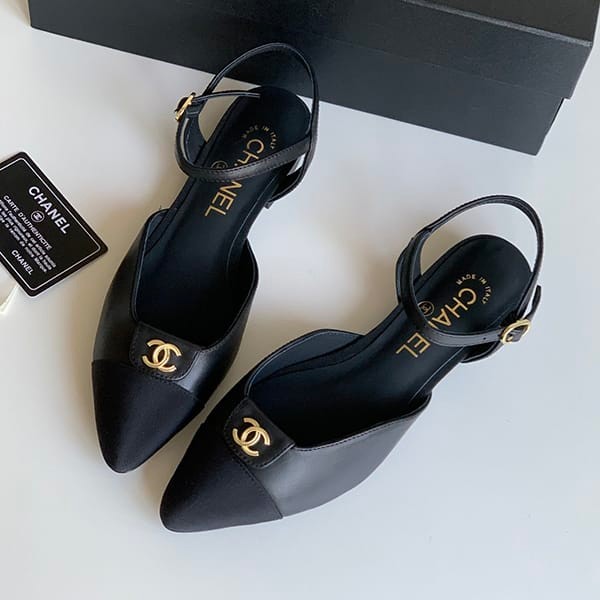 Instant delivery Chanel replica slingback sandals shu07683