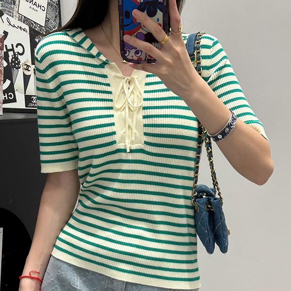Must-have! Dior Rib Knit T-shirt Replica deo00848
