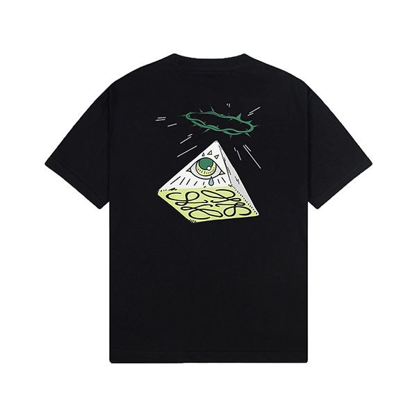 Nice Loewe Replica Pyramid Eye Short Sleeve T-Shirt lob48407