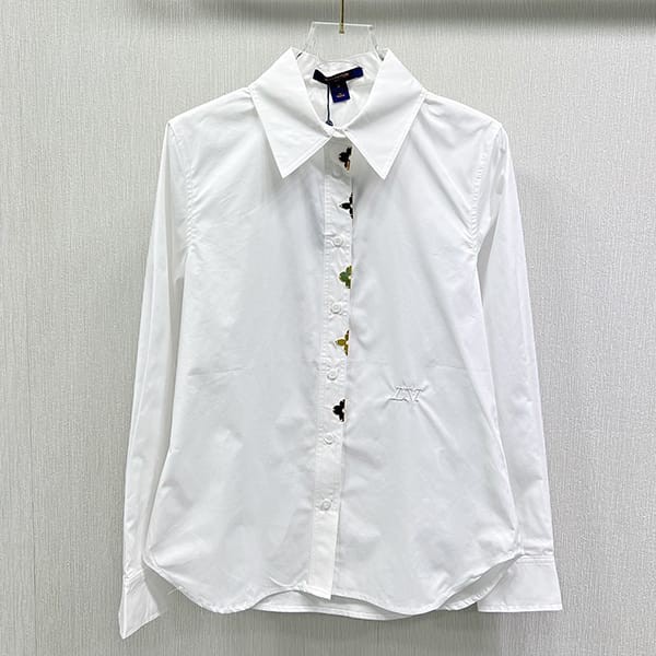 Hard to findLouis Vuitton parody monogram accent shirt 1AC20G