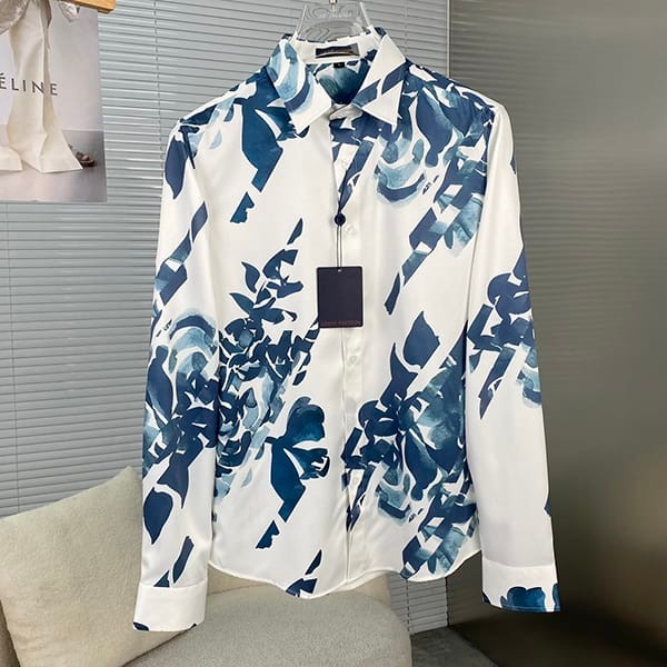 Hard to findLouis Vuitton printed cotton shirt replica 1AFAVZ