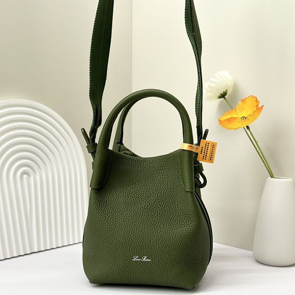 Loro Piana Replica Micro Vail Leather Handbag Fake rom95694