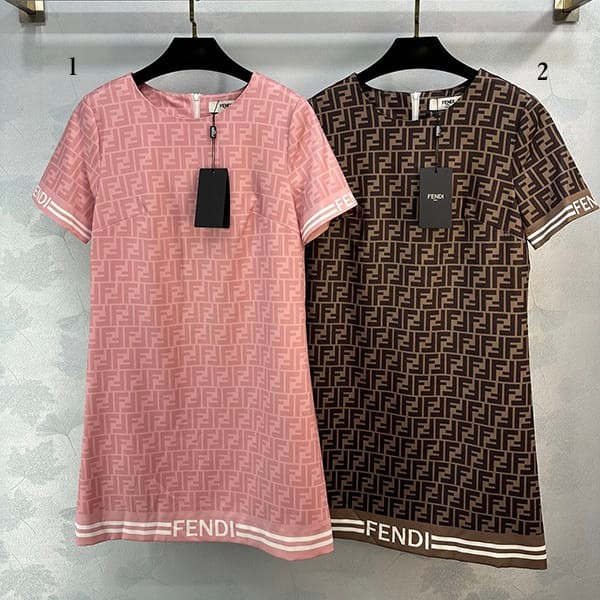 Recommended Fendi All-Over Logo T-Shirt Copy in 2 colors feq85988