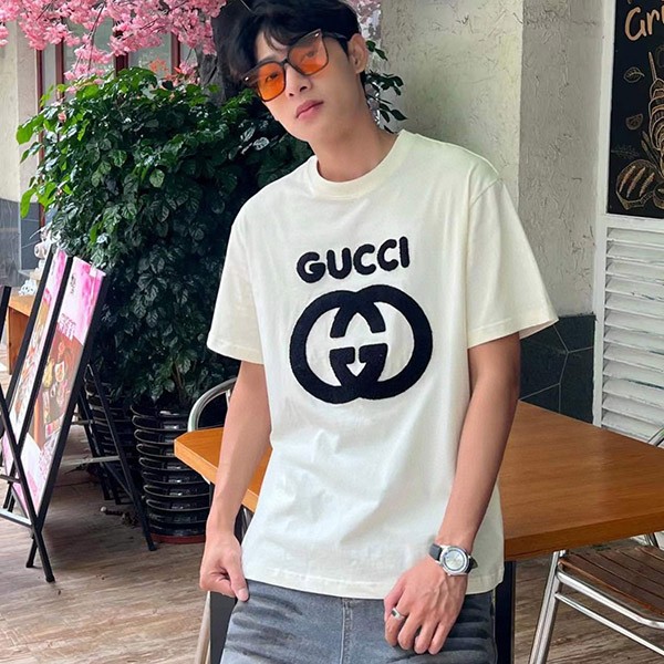 Gucci Replica Interlocking G Cotton Oversized T-Shirt guz46290