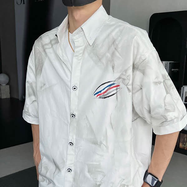 Balenciaga Replica Political Campaign Logo Shirt bau40025