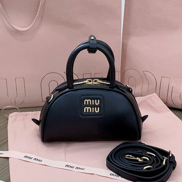 Miu Miu Leather Top Handle Bag Replica myz05339 Sold Out