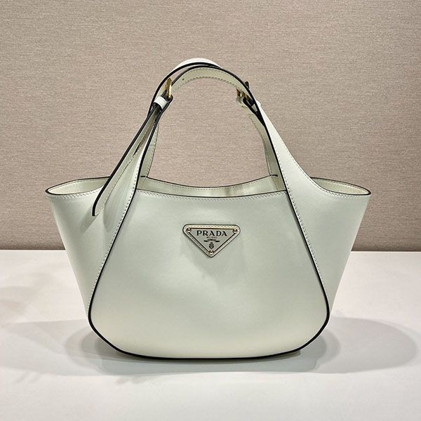 Easy to use Prada medium leather tote bag replica puv64586