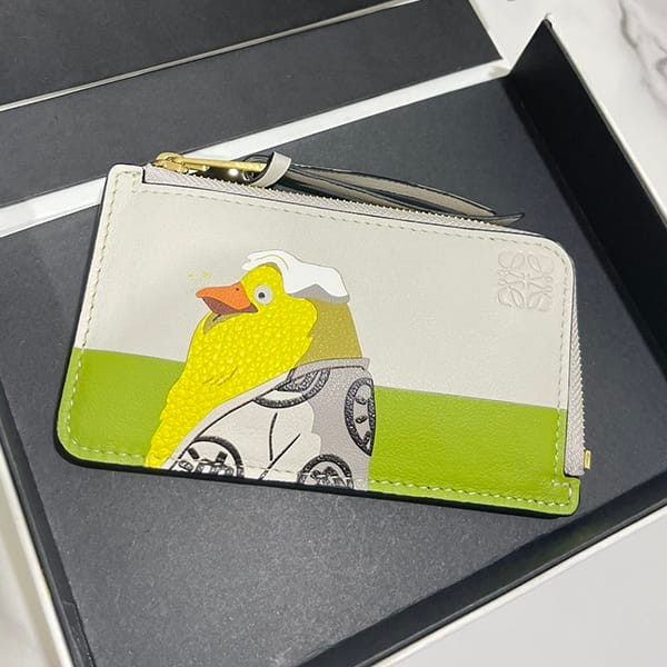 Secured Loewe Logo Coin Card Holder Replica loe43698