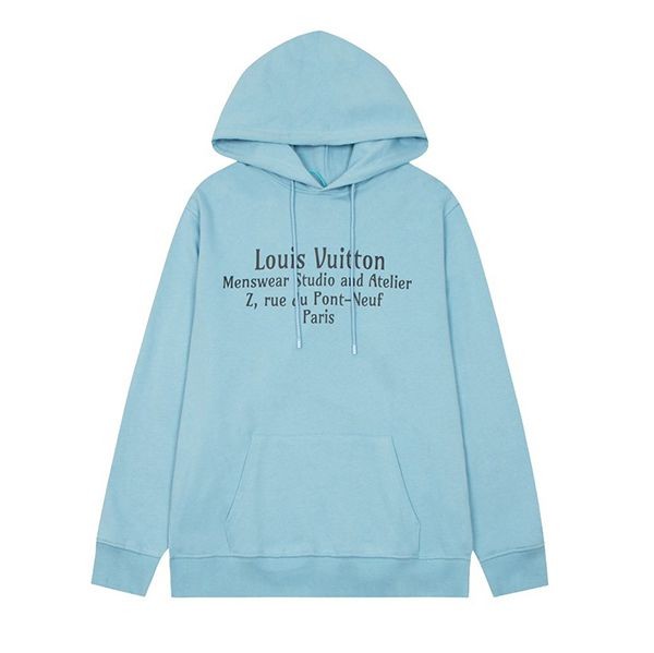 New design Louis Vuitton hoodie parka blue replica vup52931