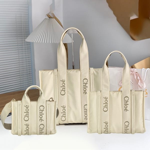 Immediate shipping Chloe Woody replica small tote bag 3 sizes CHP06125